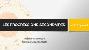 Passion Astrologue Cours progressions secondaires-red